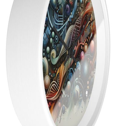 "Bio-Futurism: Butterfly Wing Inspired Art" - The Alien Wall Clock Bio Art