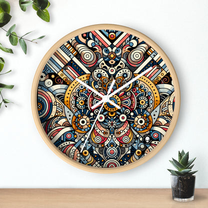 "Moroccan Mosaic Masterpiece" - The Alien Wall Clock Pattern Art