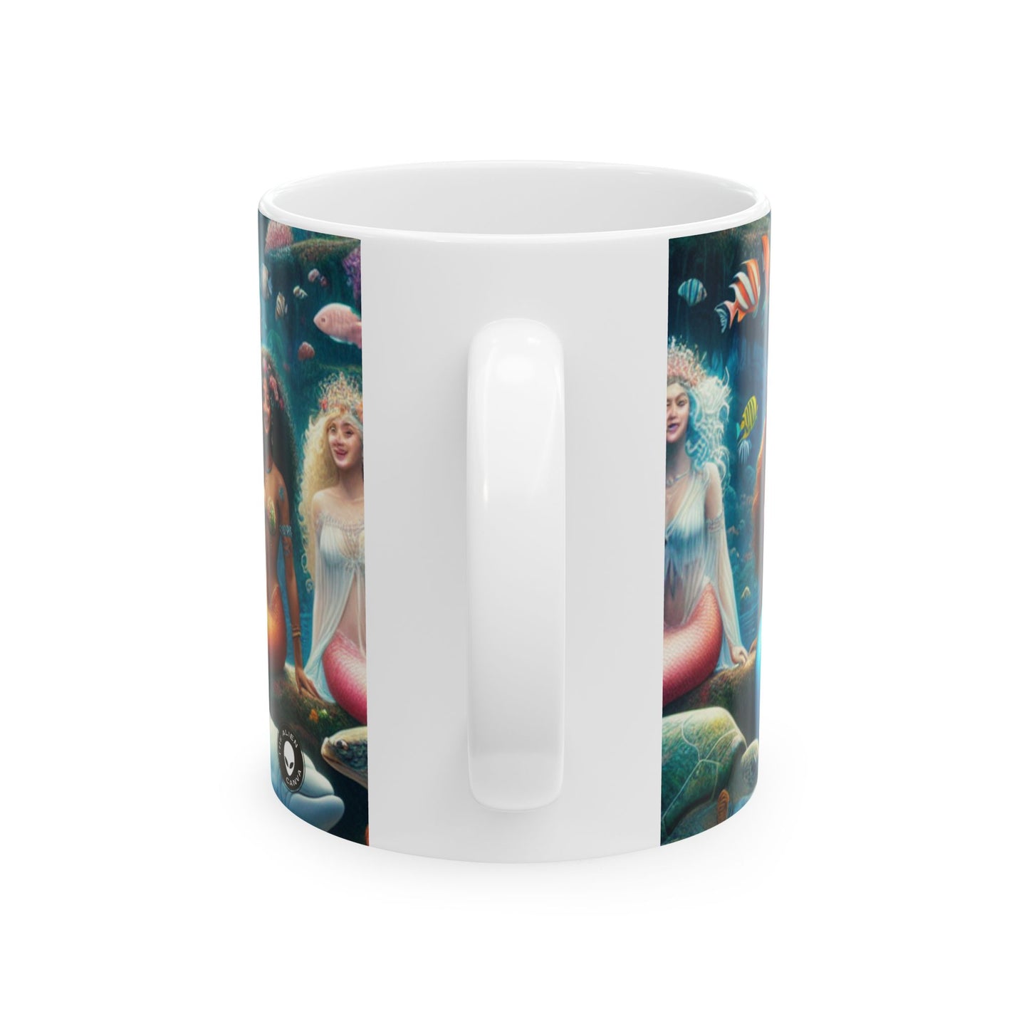 "Dive into the Enchanted Abyss: A Mermaid's Paradise" - The Alien Ceramic Mug 11oz