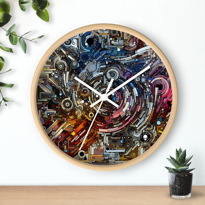 "Deconstructing Power: A Post-structuralist Exploration of Language" - The Alien Wall Clock Post-structuralist Art