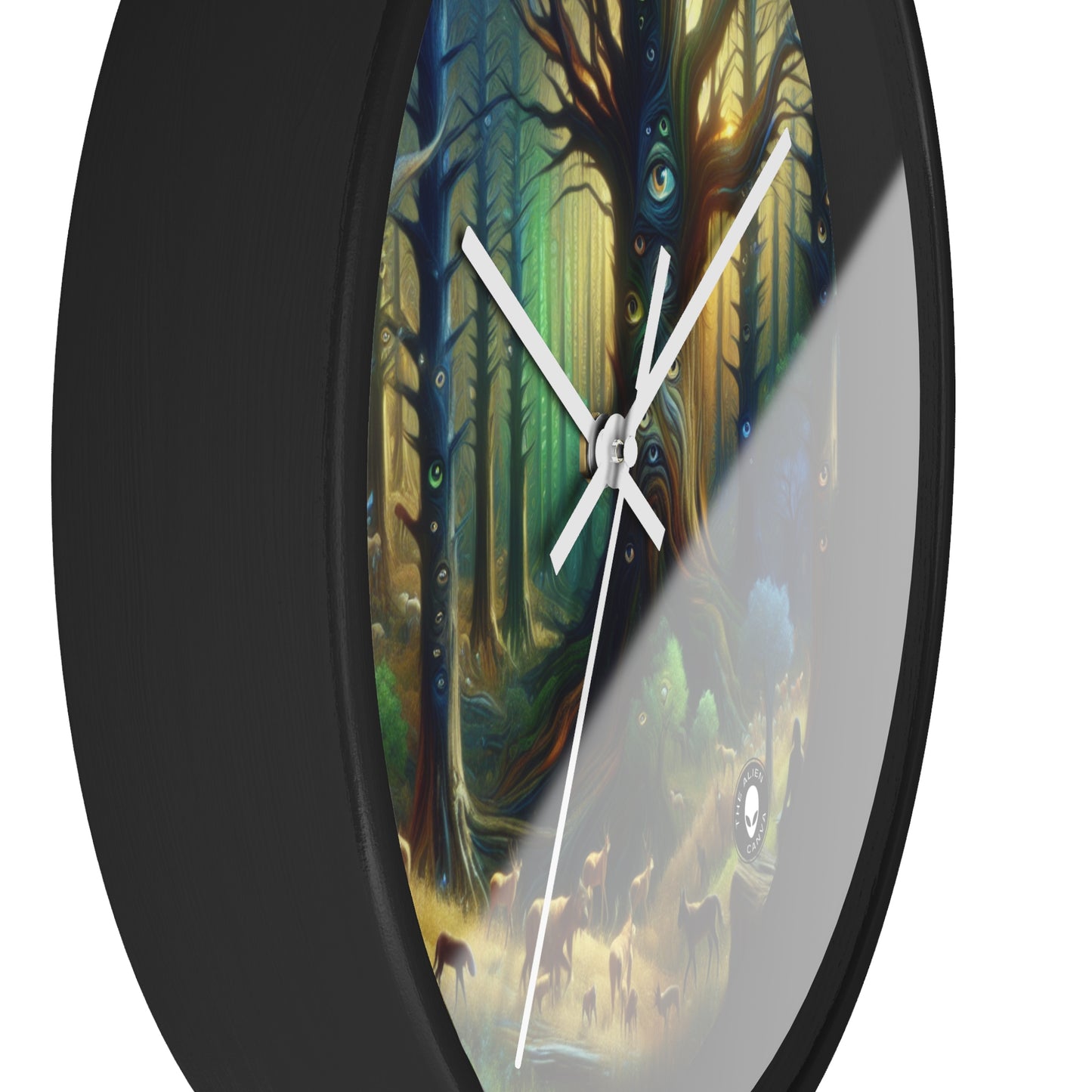 "Watchful Forest: The Trees with Eyes" - The Alien Wall Clock