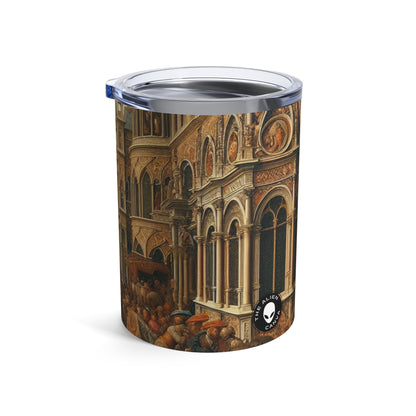 "Unity in Opulence: A Renaissance Banquet of Nations" - The Alien Tumbler 10oz Renaissance