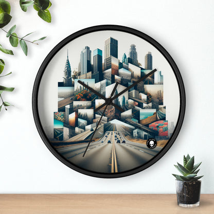 "Enchanted Forest: A Fantasy Montage" - The Alien Wall Clock Photomontage