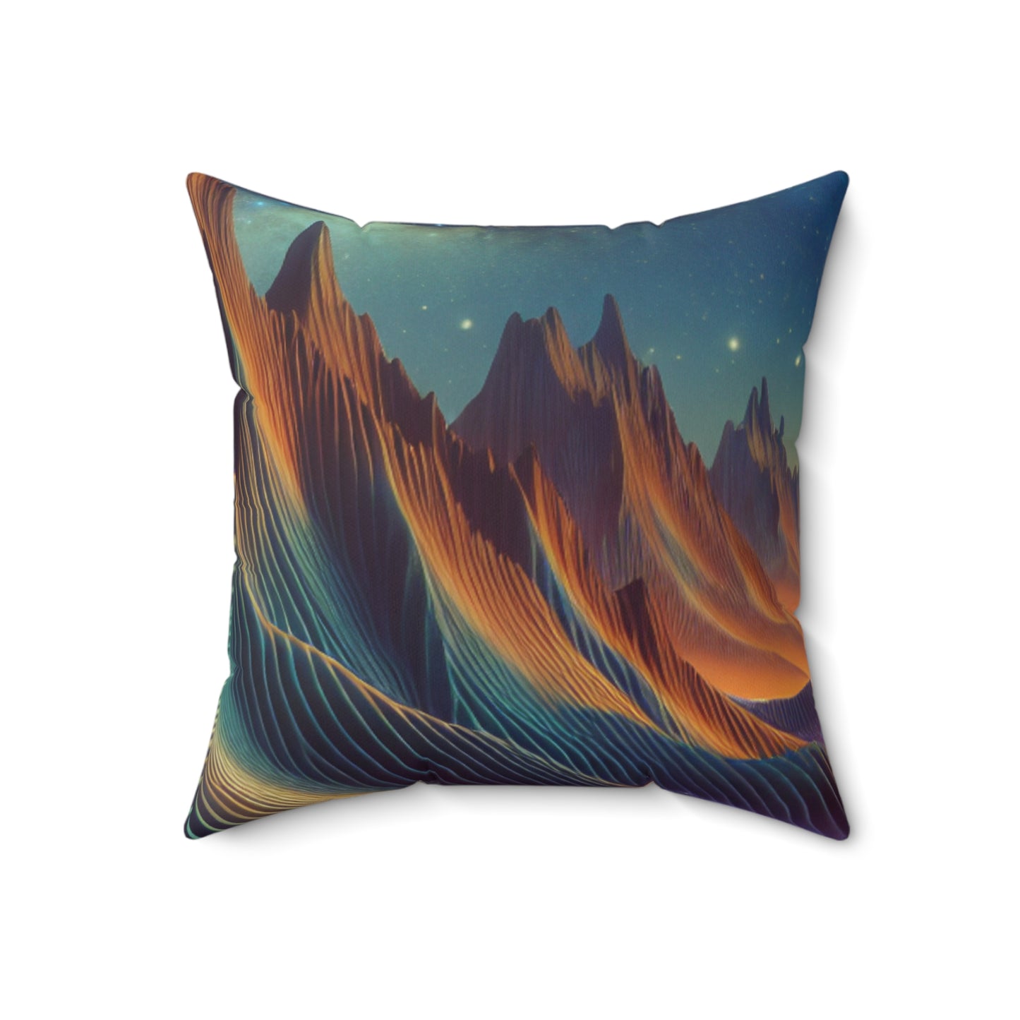 "Starry Sands of Time"- The Alien Spun Polyester Square Pillow