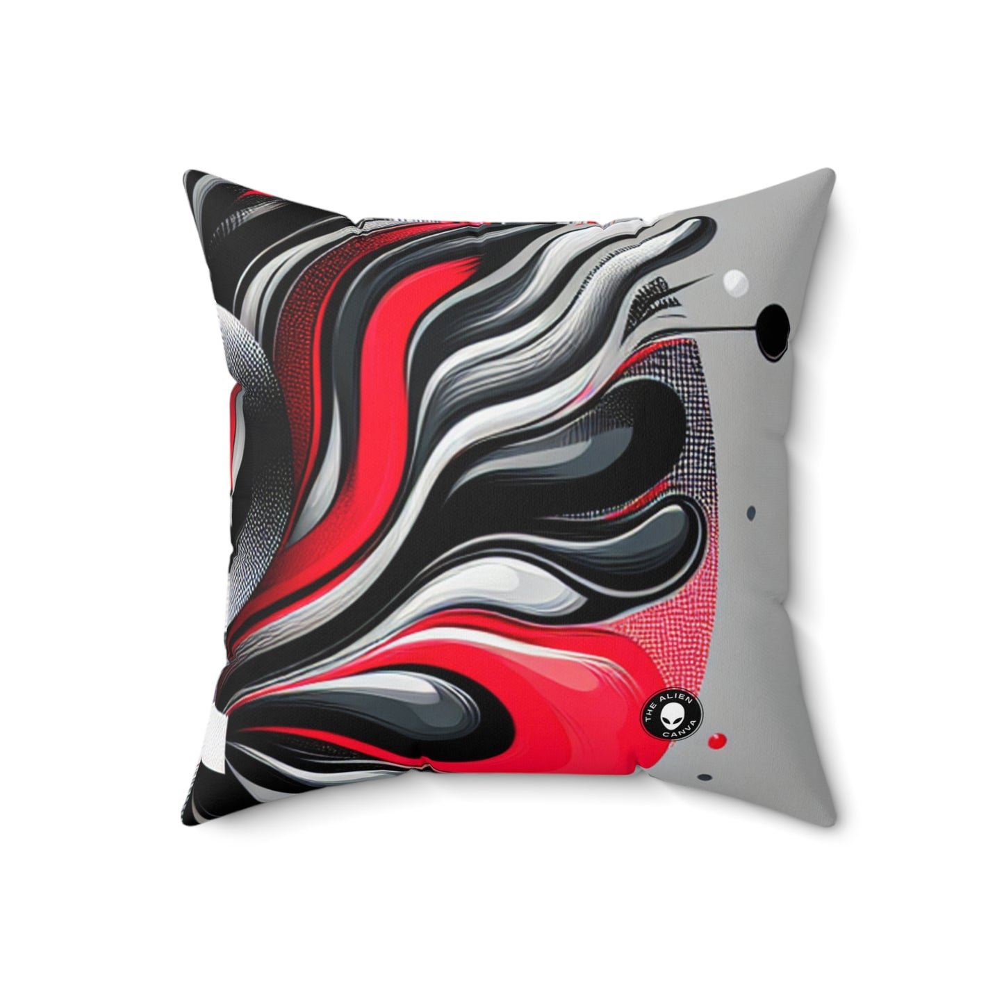 "Borders Broken: A Provocative Journey into Transgressive Art"- The Alien Spun Polyester Square Pillow Transgressive Art