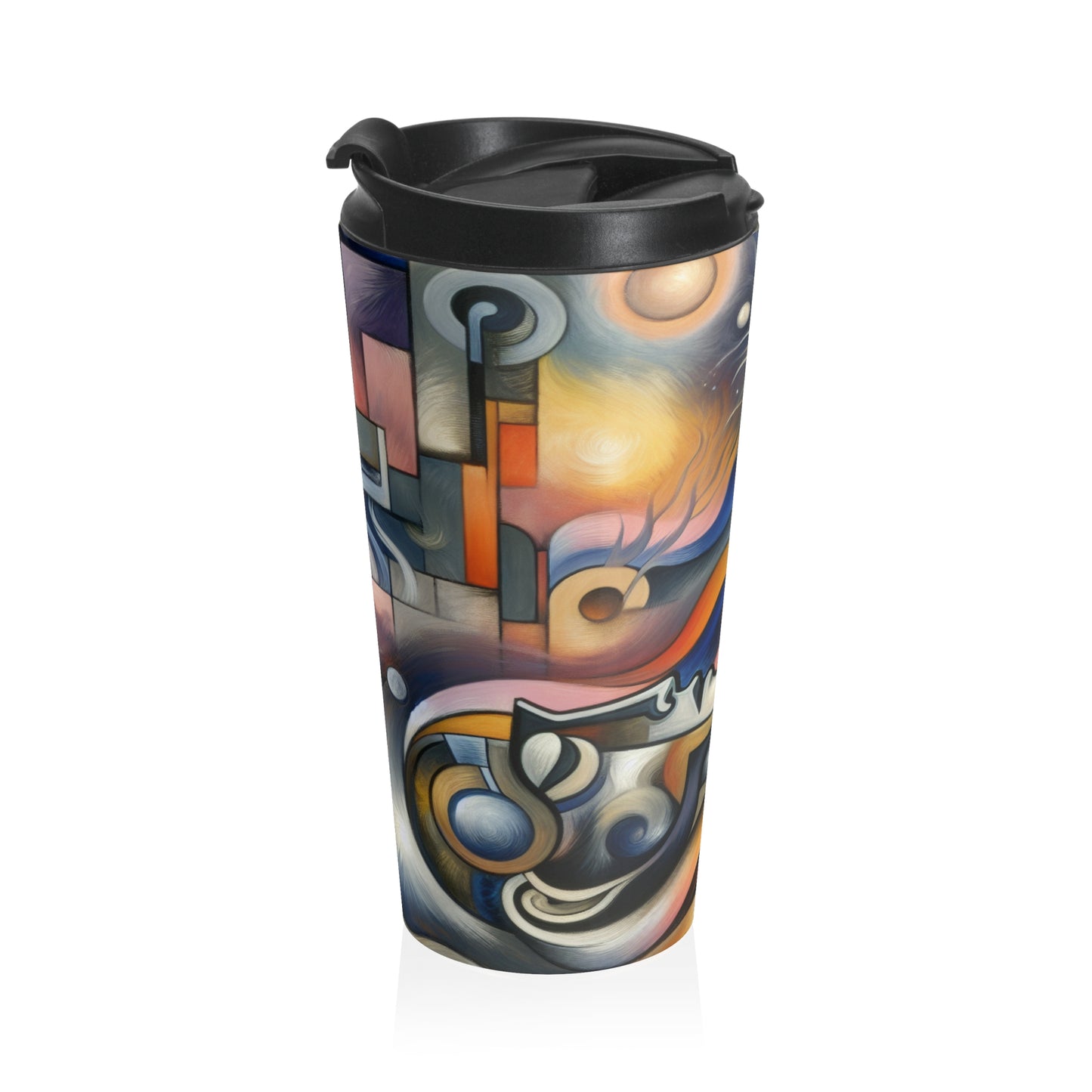 "Everyday Enchantment: A Surreal World in Motion" - The Alien Stainless Steel Travel Mug Surrealist Automatism