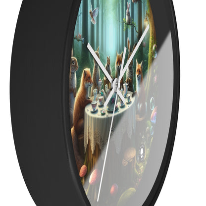 "Enchanted Forest Tea Time" - The Alien Wall Clock