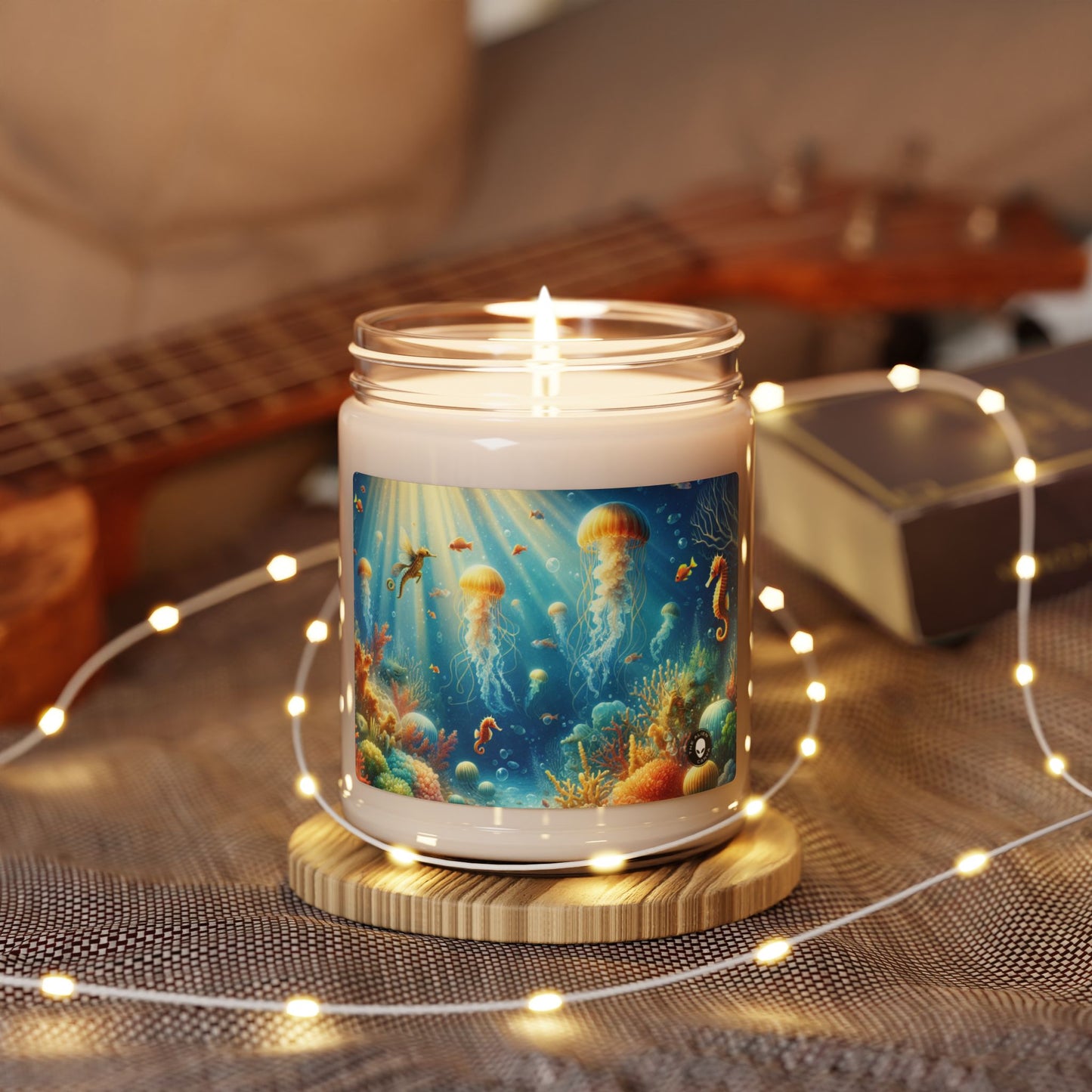 "Sunlit Serenity: A Magical Underwater Realm" - The Alien Scented Soy Candle 9oz