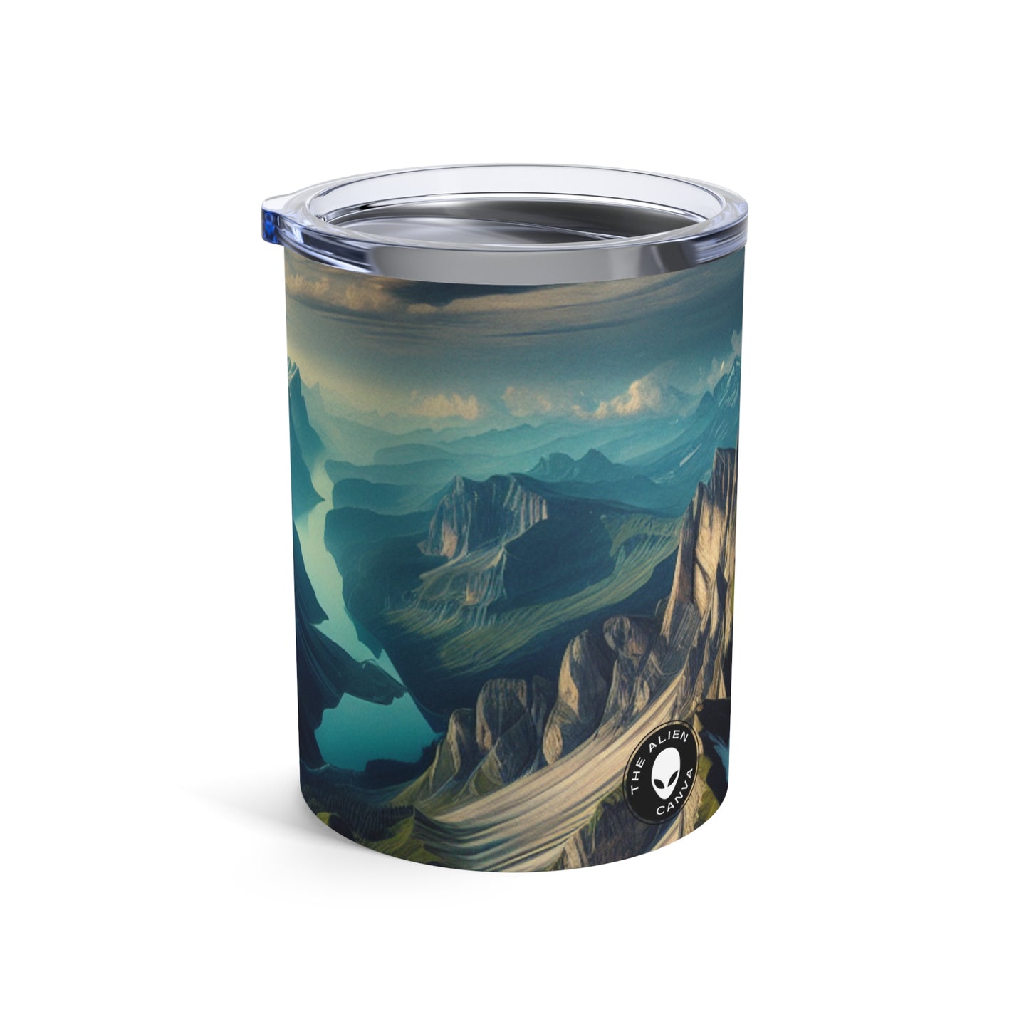 "Dripping Delight : Fraise hyperréaliste" - The Alien Tumbler 10oz Hyperréalisme