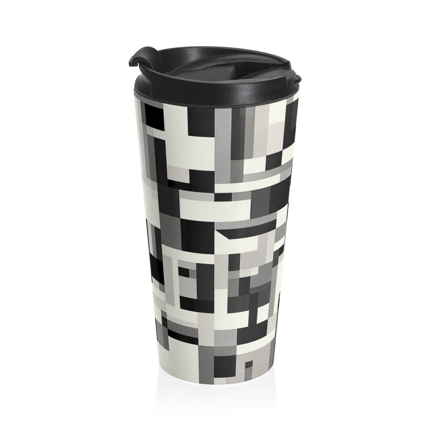 "Cityscape in Analytical Cubism" - The Alien Stainless Steel Travel Mug Analytical Cubism