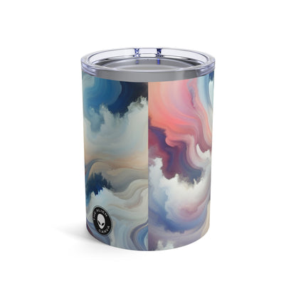 "Harmony in Nature: A Lyrical Abstraction" - The Alien Tumbler 10oz Lyrical Abstraction