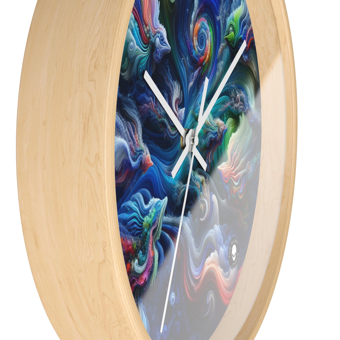 "Psychedelic Underwater Wonderland" - The Alien Wall Clock