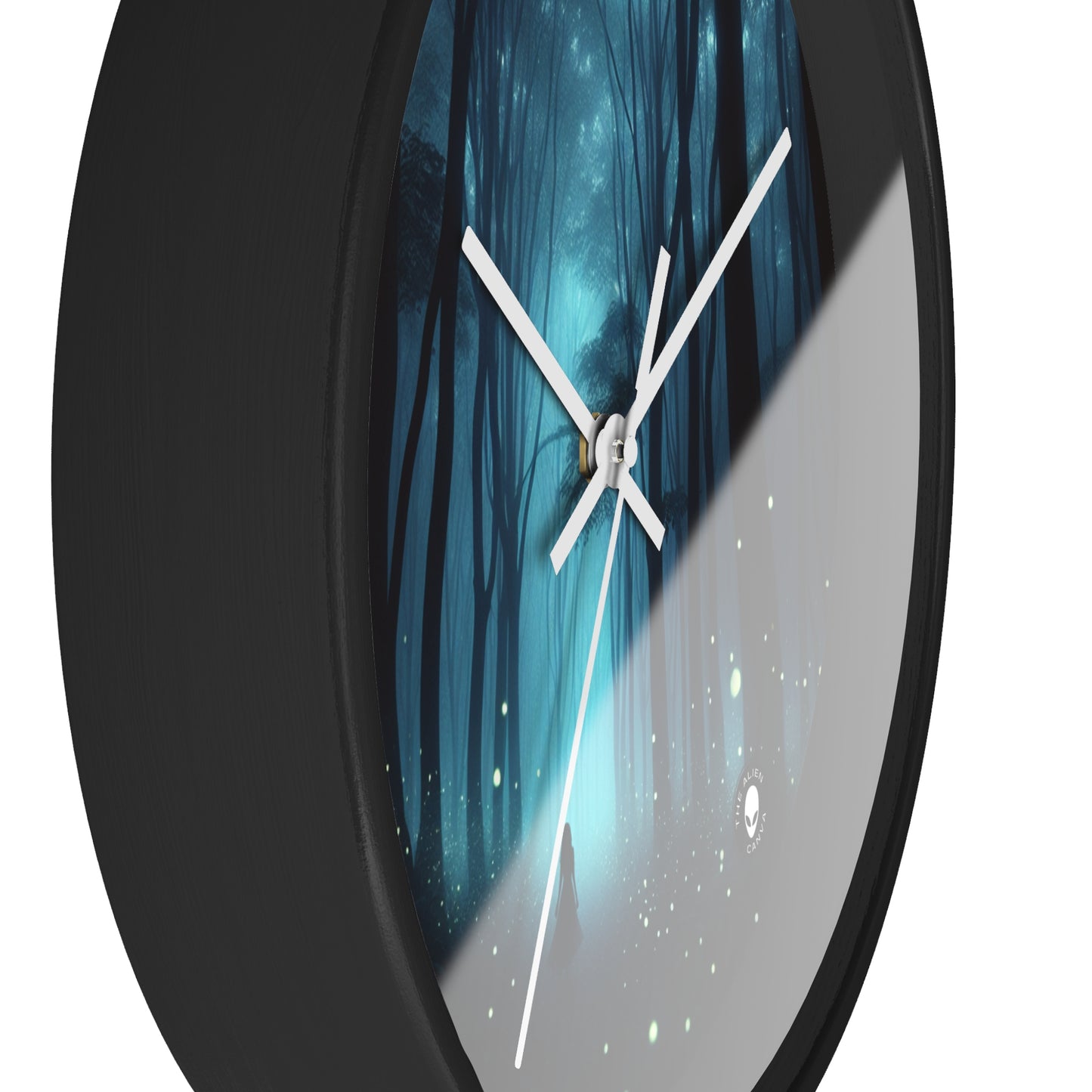 "Guided by Fireflies: A Forest's Secret Lightshow" - The Alien Wall Clock