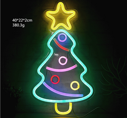 LED Lights Christmas Acrylic Neon Decorations Festival Lights