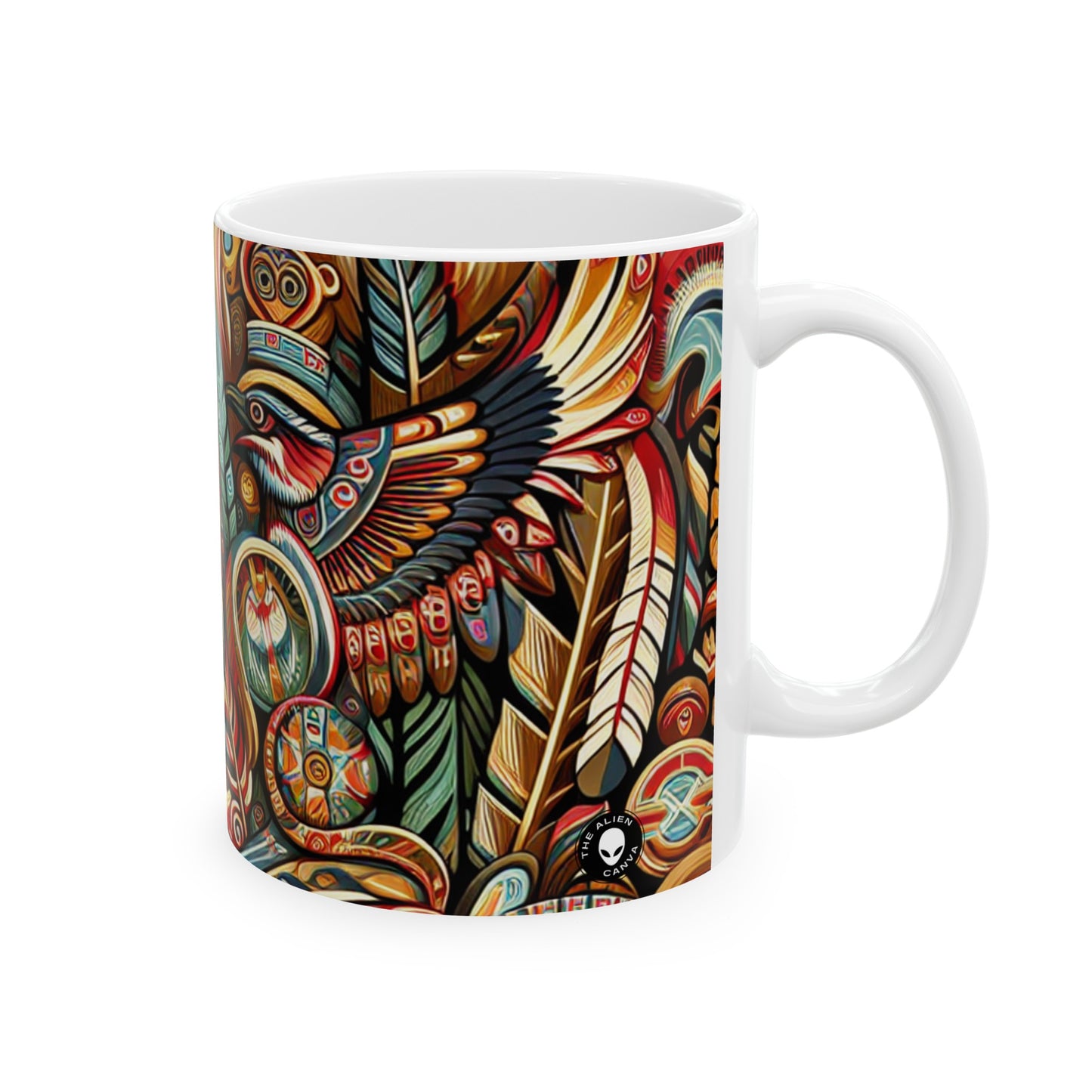 "Sacred Southwest: A Celebration of Indigenous Art" - The Alien Ceramic Mug 11oz Indigenous Art