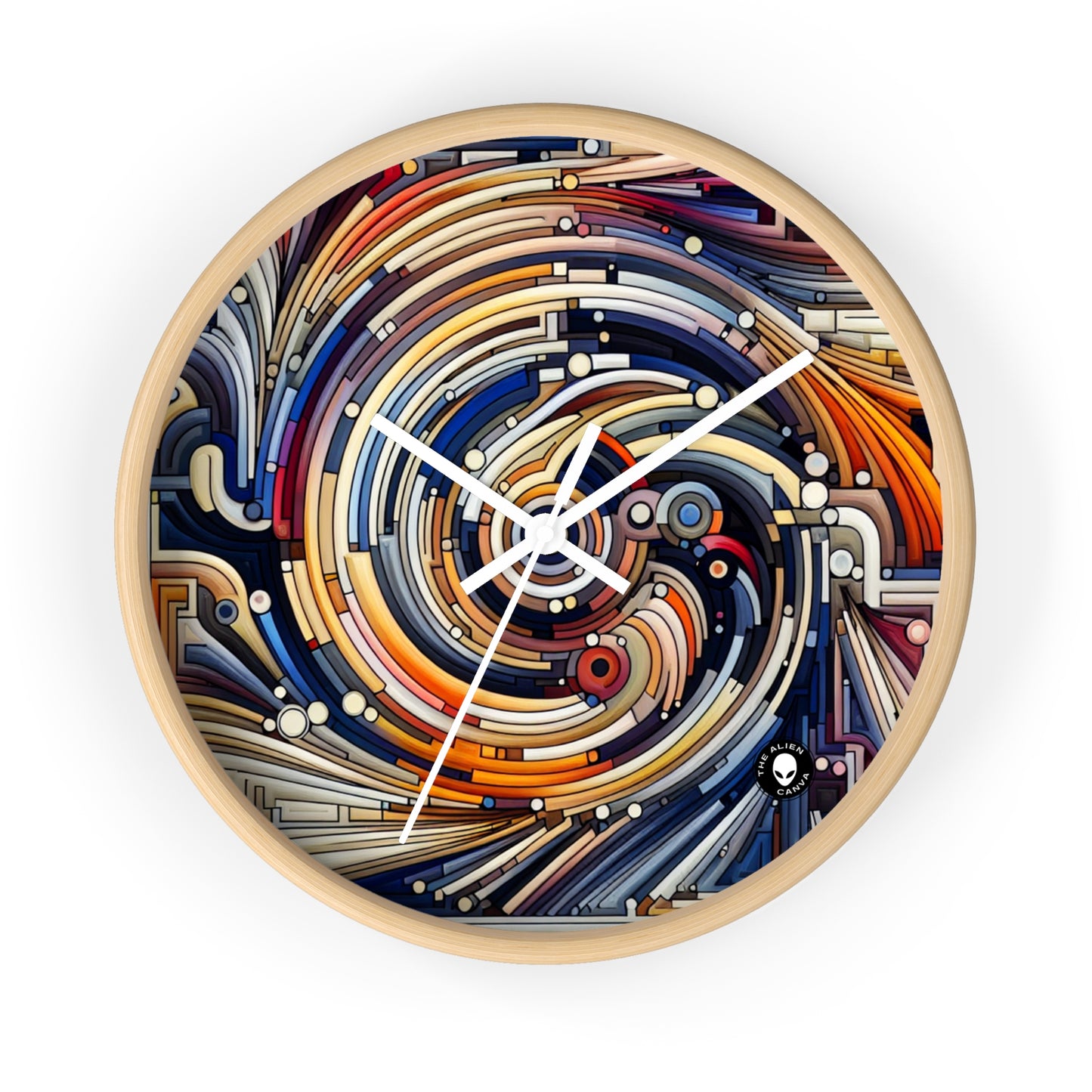 "Fluid Motion: A Kinetic Art Tribute to Oceanic Harmony" - The Alien Wall Clock Kinetic Art