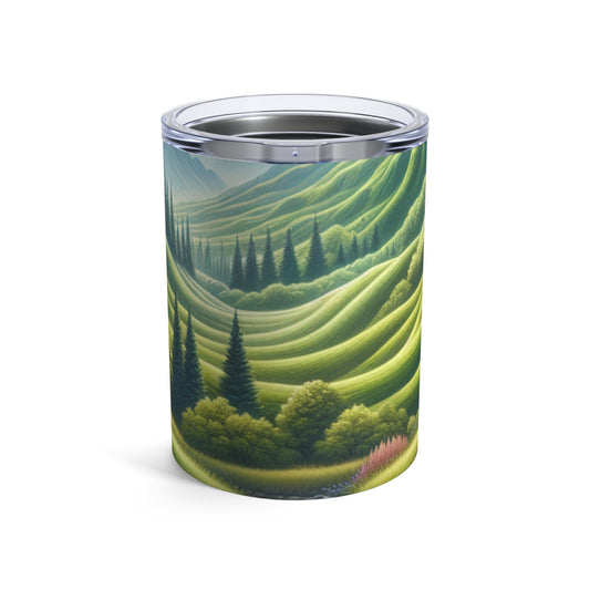 "Saisons en sérénité : un voyage artistique environnemental" - The Alien Tumbler 10oz Environmental Art