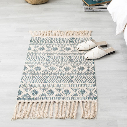 Simple Cotton Linen Small Floor Mat