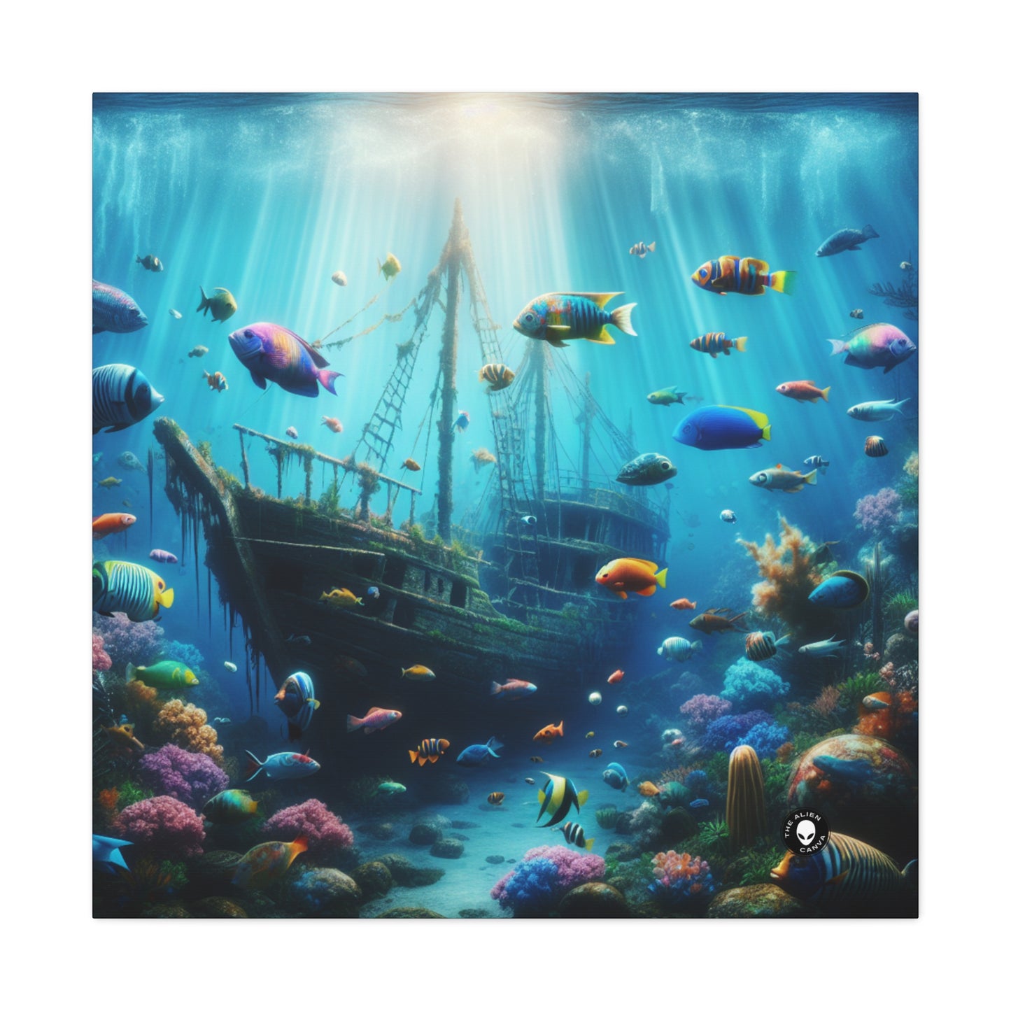 "Sunken Shipwreck Wonderland" - The Alien Canva