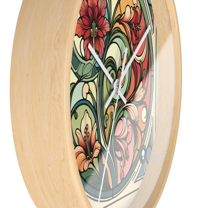 "Enchanting Depths: An Art Nouveau Ode to the Underwater Realm" - The Alien Wall Clock Art Nouveau