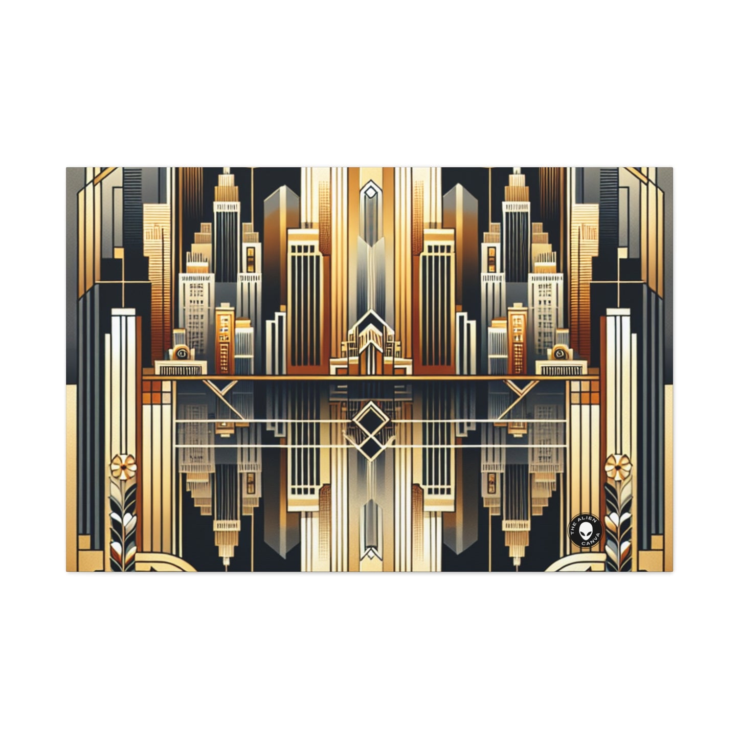 "Luxe Deco: Artistic Elegance at The Grand Hotel" - The Alien Canva Art Deco