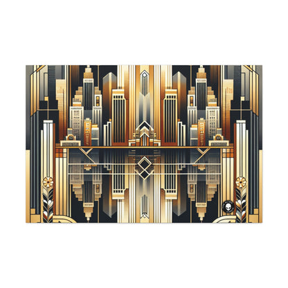 "Luxe Deco: Artistic Elegance at The Grand Hotel" - The Alien Canva Art Deco