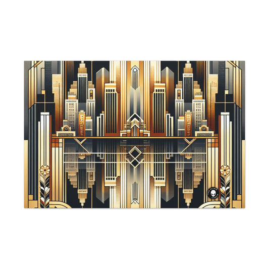 "Luxe Deco: Artistic Elegance at The Grand Hotel" - The Alien Canva Art Deco