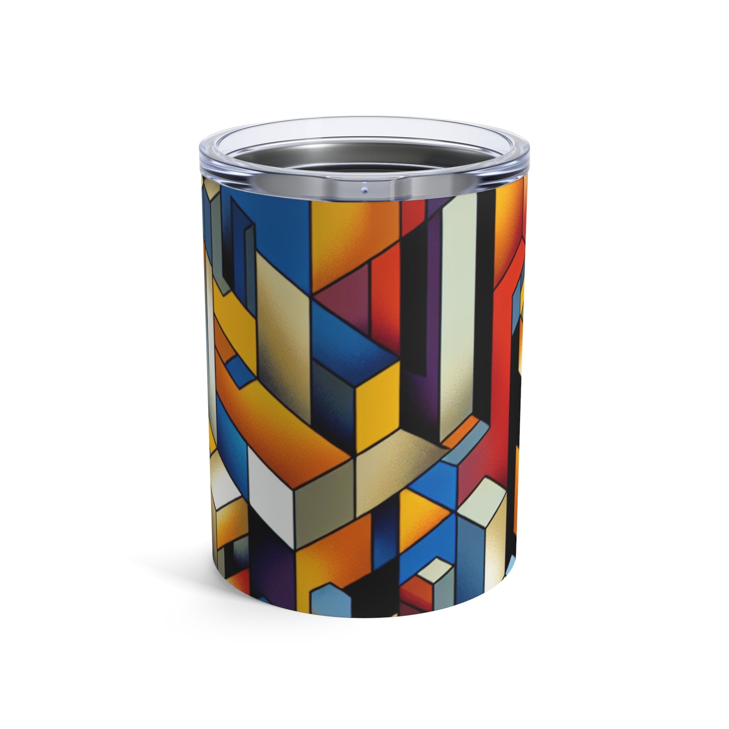 "Metropolis Pulse" - The Alien Tumbler 10oz Cubo-Futurism