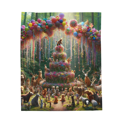 "Forest Fiesta" - La couverture en peluche Alien Velveteen