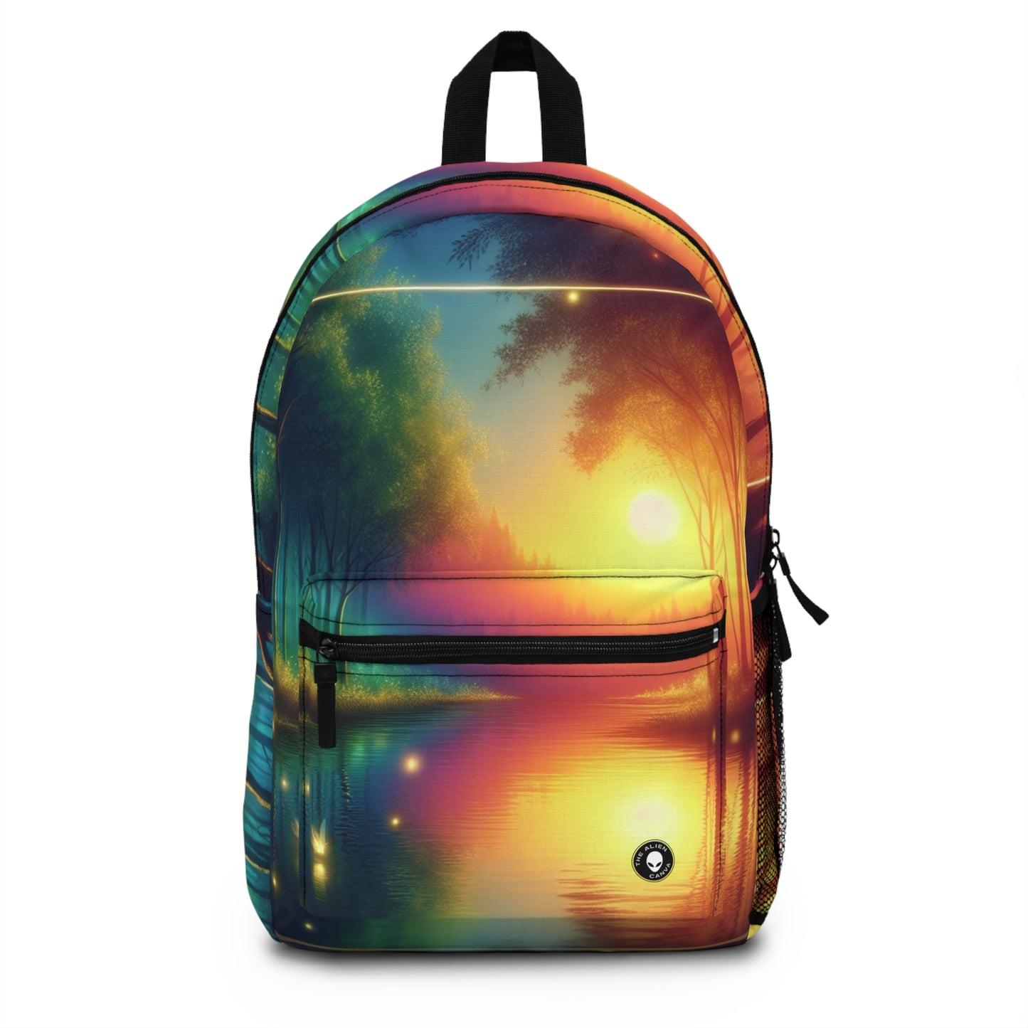 "Dusk Enchantment: A Magical Forest Scene" - The Alien Backpack