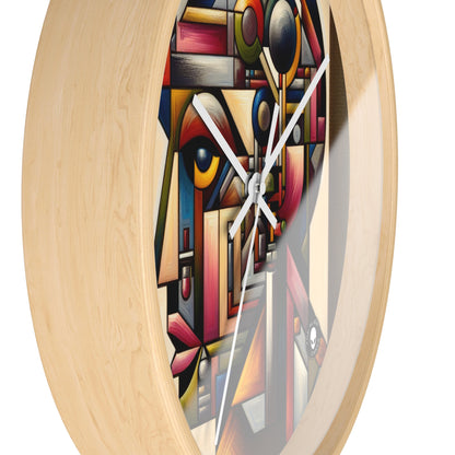 "My Cubist Reflection" - The Alien Wall Clock Cubism