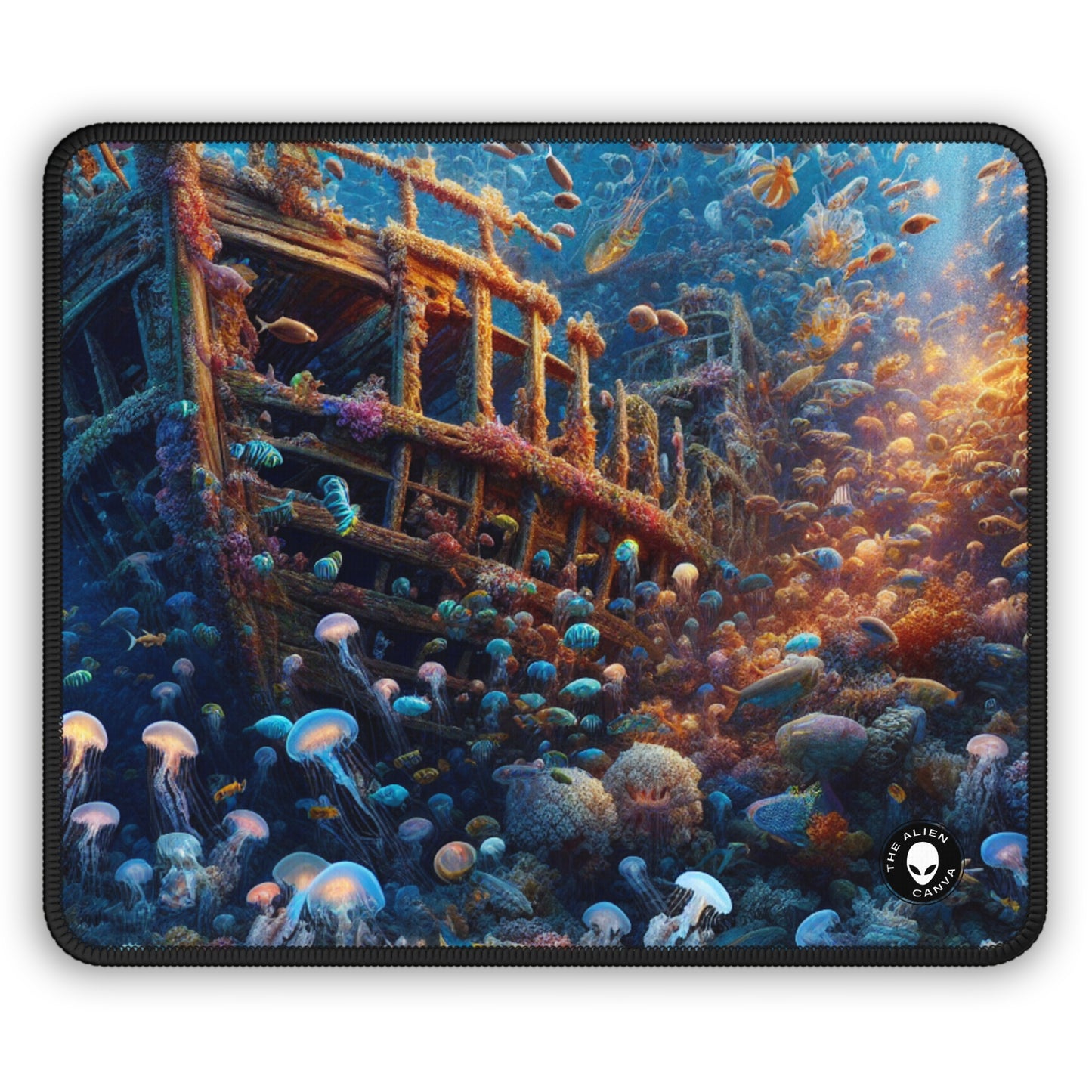 "Enigmatic Underwater World" - The Alien Gaming Mouse Pad