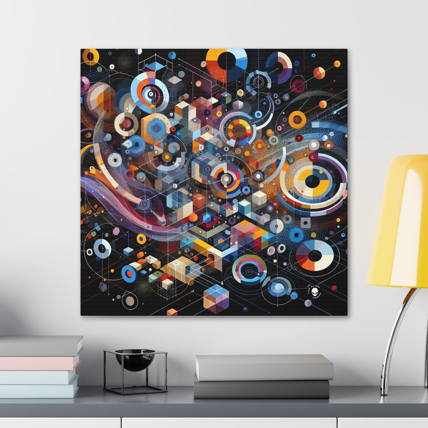 "A Geometric Moment In Time" - The Alien Canva Digital Art