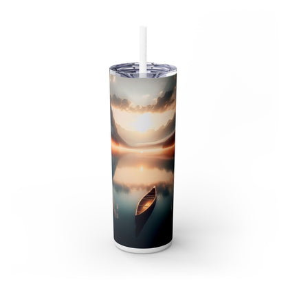 "Tranquil Morning" - Vaso delgado con pajita de 20 oz de Alien Maars®