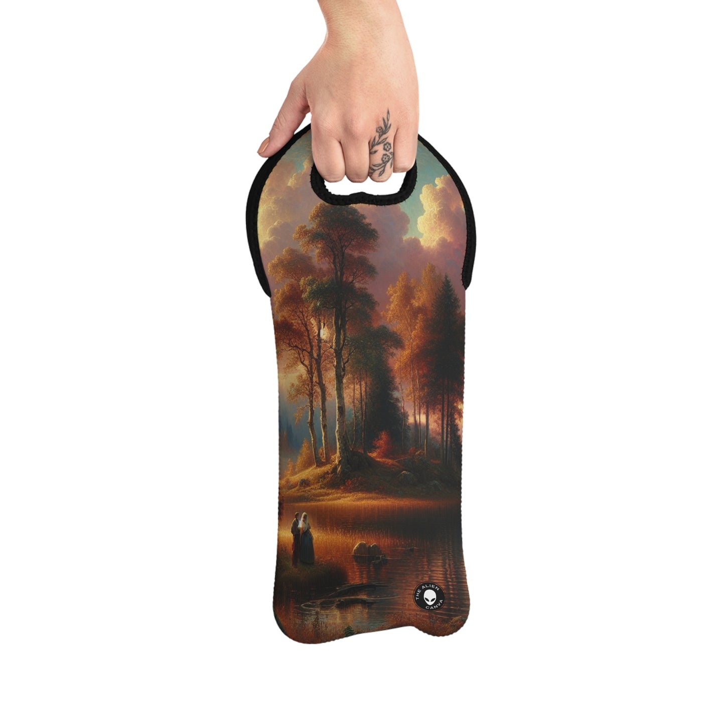 "Susurros de amor en el bosque encantado" - The Alien Wine Tote Bag Romanticismo