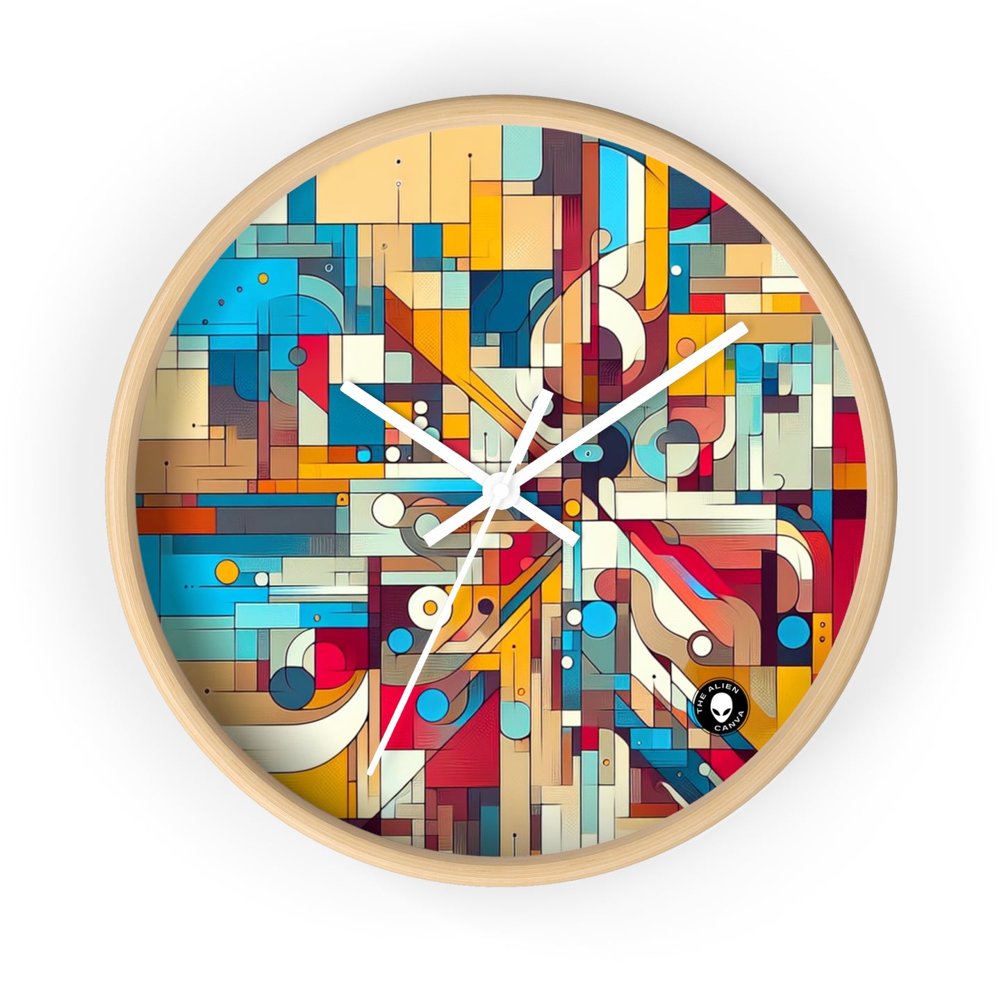 "Galactic Whirlwind: An Abstract Exploration of Cosmic Mysteries" - The Alien Wall Clock Abstract Art