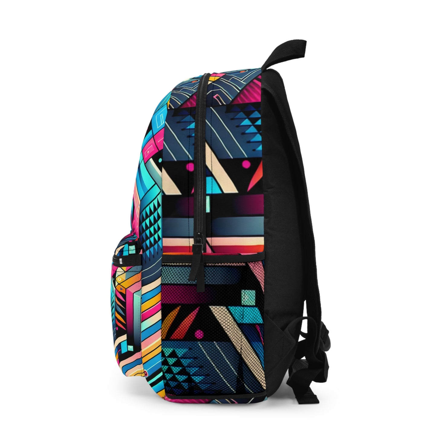 Neon Geometry - The Alien Backpack Digital Art Style