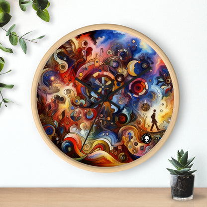 "Eternal Bloom and Fleeting Time" - The Alien Wall Clock Symbolism