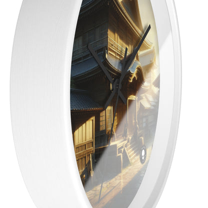 "Golden Hour Bliss: Photographic Realism Landscape" - The Alien Wall Clock Photographic Realism