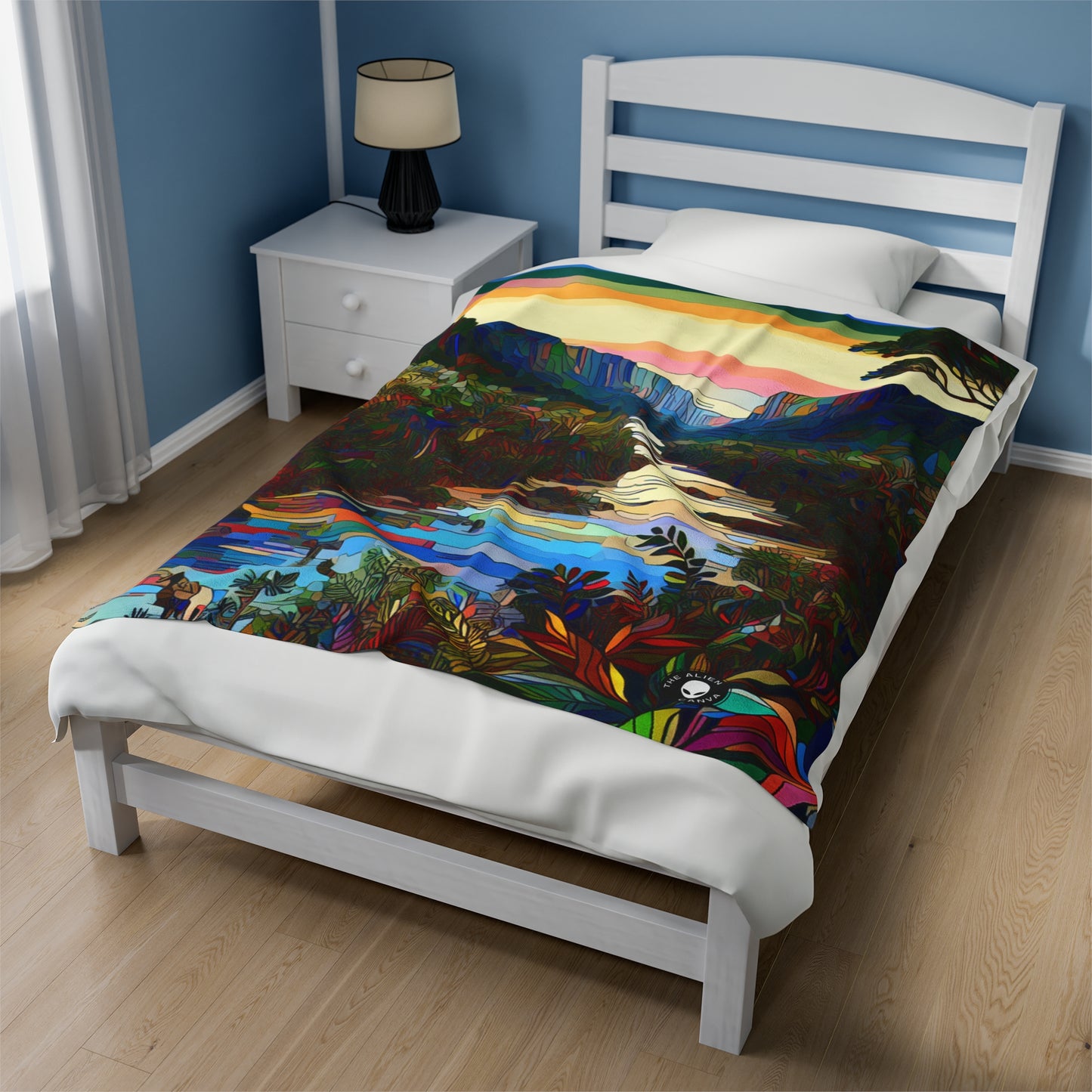 "Amazonian Kaleidoscope" - The Alien Velveteen Plush Blanket