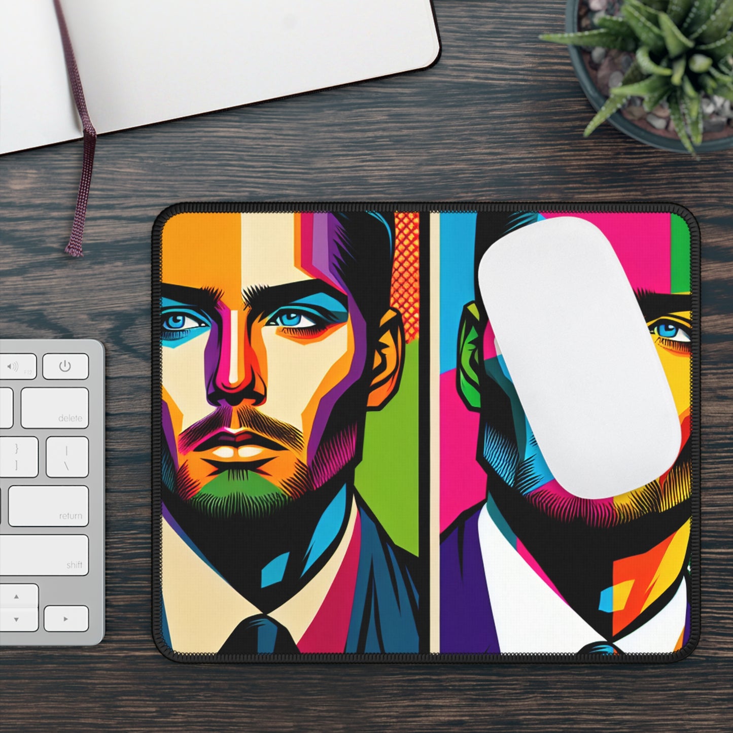 "Retrato de Celebridades Pop Art" - The Alien Gaming Mouse Pad Estilo Pop Art