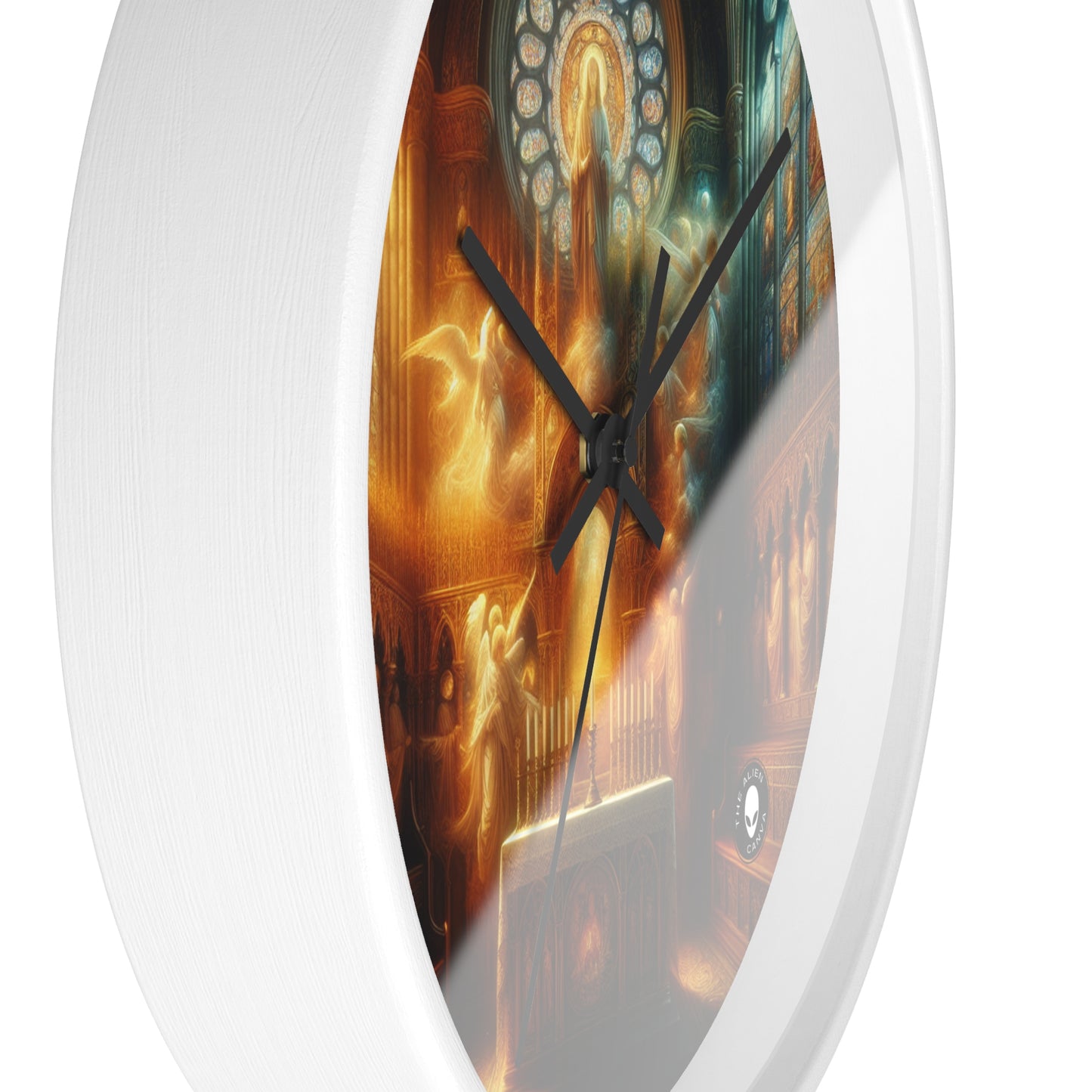 "Armonía de la Fe: Unidad Divina" - El Reloj de Pared Alien Arte Religioso