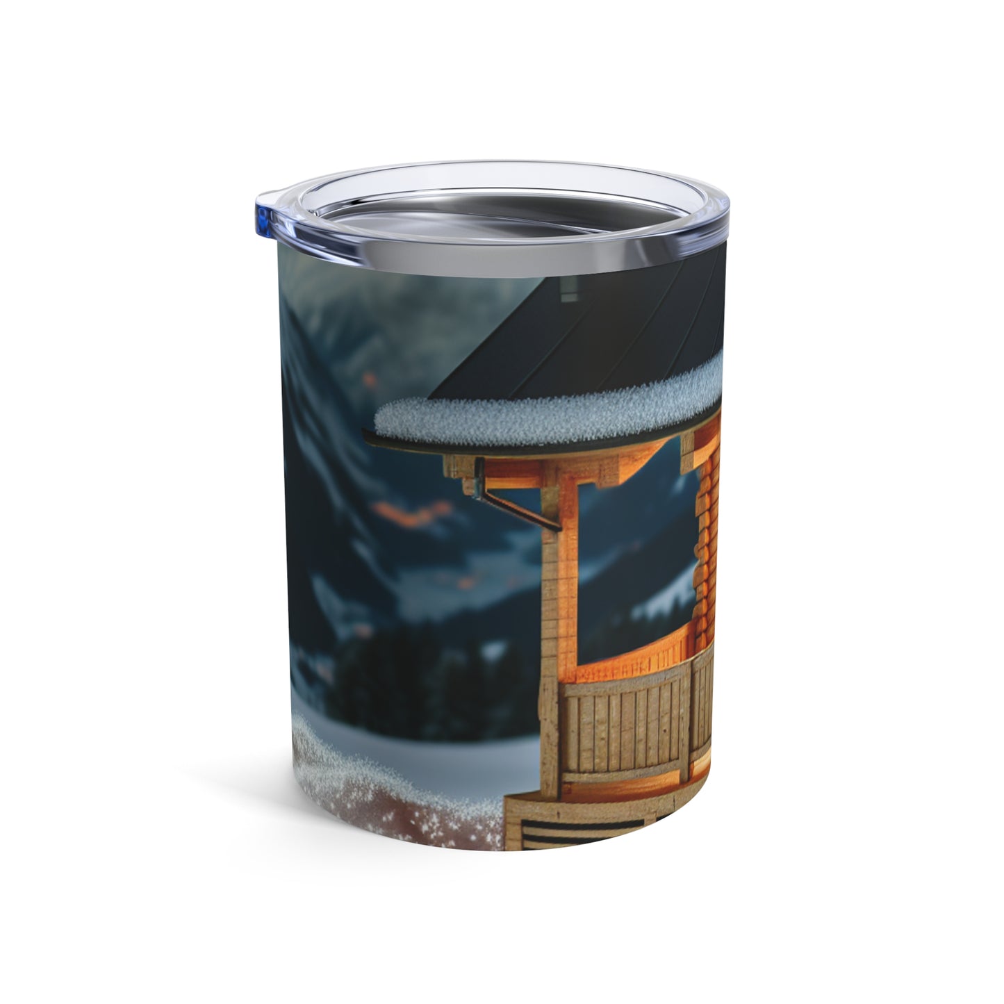 "Winter Hideaway" - The Alien Tumbler 10oz Photorealism Style