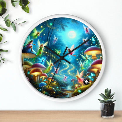 "Danza de hadas en el bosque resplandeciente" - El reloj de pared alienígena