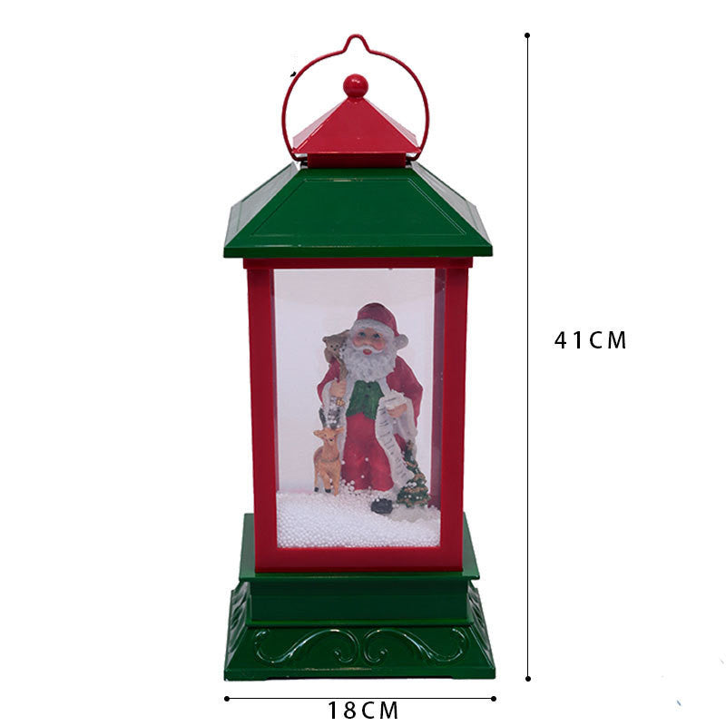 Snowing Christmas Decoration Snow lamp Street Lantern Ornament Light