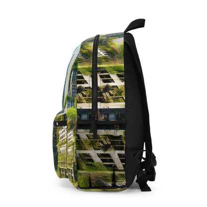 "Nature's Reclamation: A Futuristic Urban Jungle" - The Alien Backpack