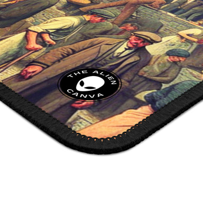 "Community Clean-Up: Restoring Urban Beauty Together" - The Alien Gaming Mouse Pad Social Realism