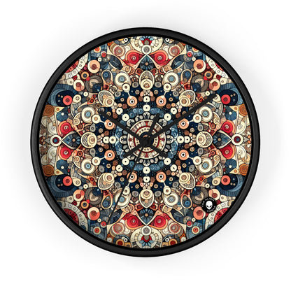 "Nature's Harmony: Floral Mandala Art" - The Alien Wall Clock Pattern Art