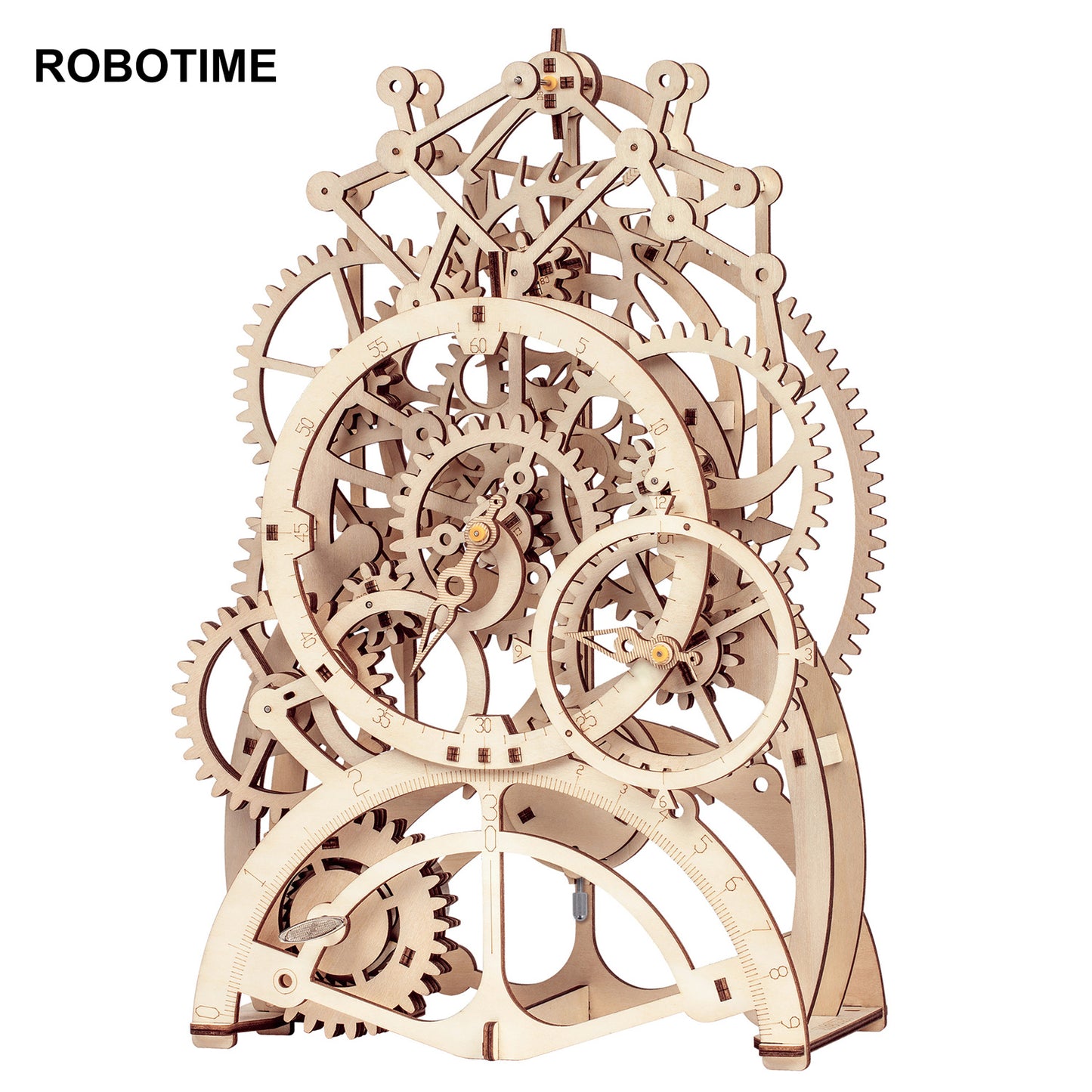 Robotime Rokr pendule horloge 170 pièces 3D Puzzle en bois jouets blocs de construction Kits assemblage cadeaux pour enfants adultes livraison directe