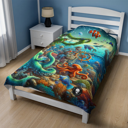 "Underwater Fiesta" - The Alien Velveteen Plush Blanket